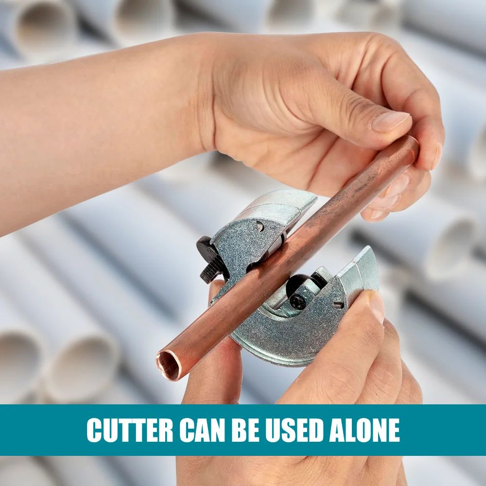 Ratcheting Copper and Aluminum Pipe Cutter - Multi-Purpose Cutting Tool for Home Use