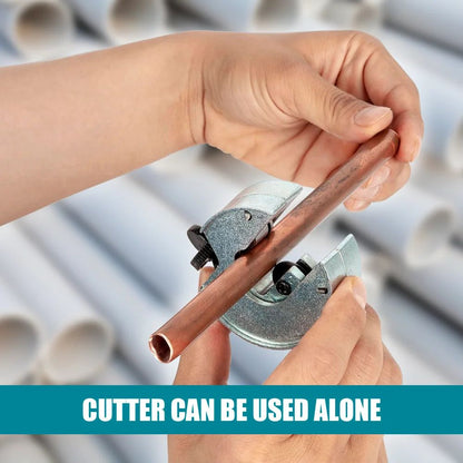 Ratcheting Copper and Aluminum Pipe Cutter - Multi-Purpose Cutting Tool for Home Use