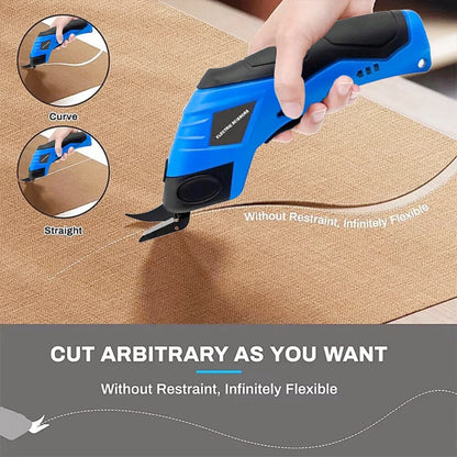 Electric Scissors for Fabric, Leather, Cardboard, Cloths Cutting Machine