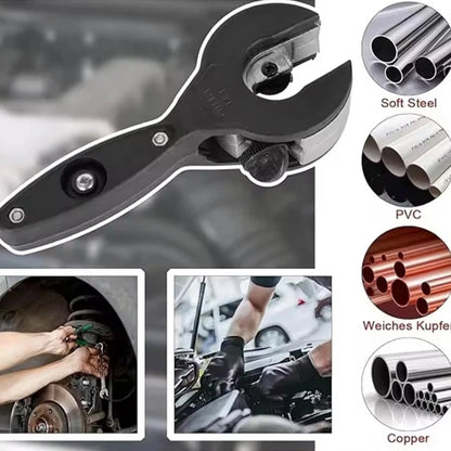 Ratcheting Copper and Aluminum Pipe Cutter - Multi-Purpose Cutting Tool for Home Use