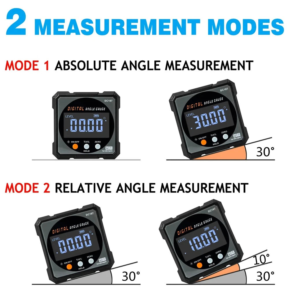 Magnetic Digital Angle Finder Protractor Inclinometer
