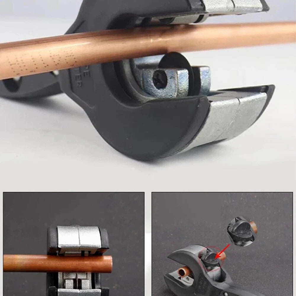 Ratcheting Copper and Aluminum Pipe Cutter - Multi-Purpose Cutting Tool for Home Use
