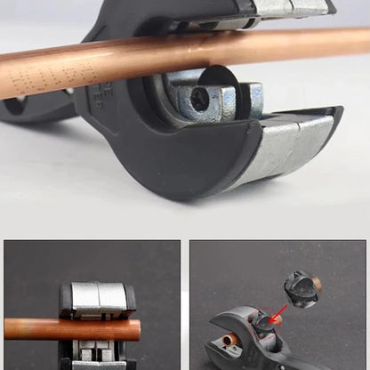 Ratcheting Copper and Aluminum Pipe Cutter - Multi-Purpose Cutting Tool for Home Use