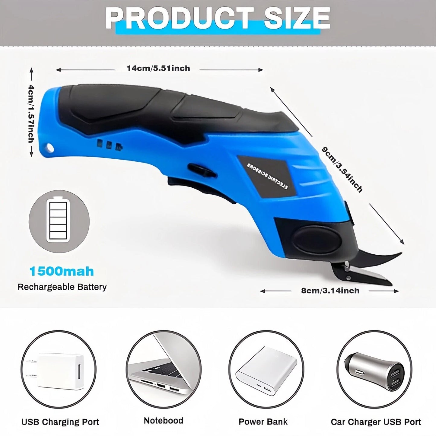 Electric Scissors for Fabric, Leather, Cardboard, Cloths Cutting Machine