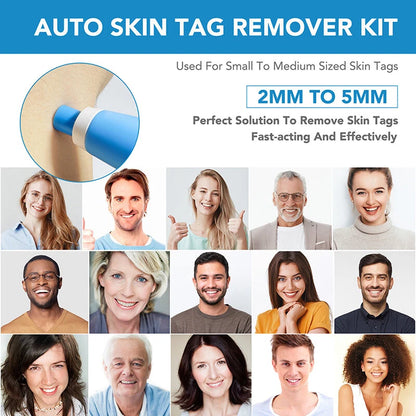 Natural Painless Auto Skin Tag Removal Kit | Mole Wart Remover Device