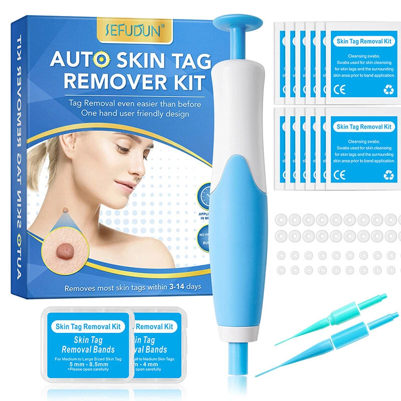 Natural Painless Auto Skin Tag Removal Kit | Mole Wart Remover Device
