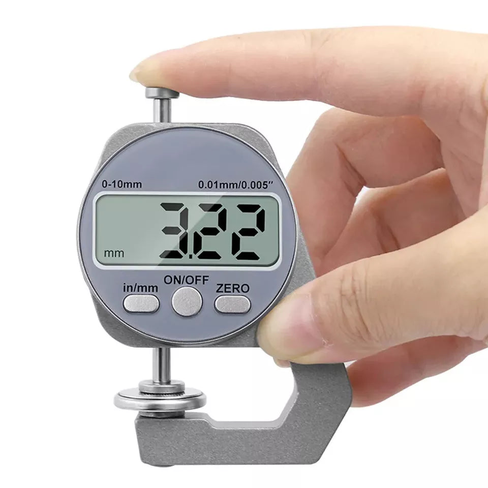 LCD 0-10mm Electronic Digital Thickness Gauge Micrometer Measure Tool